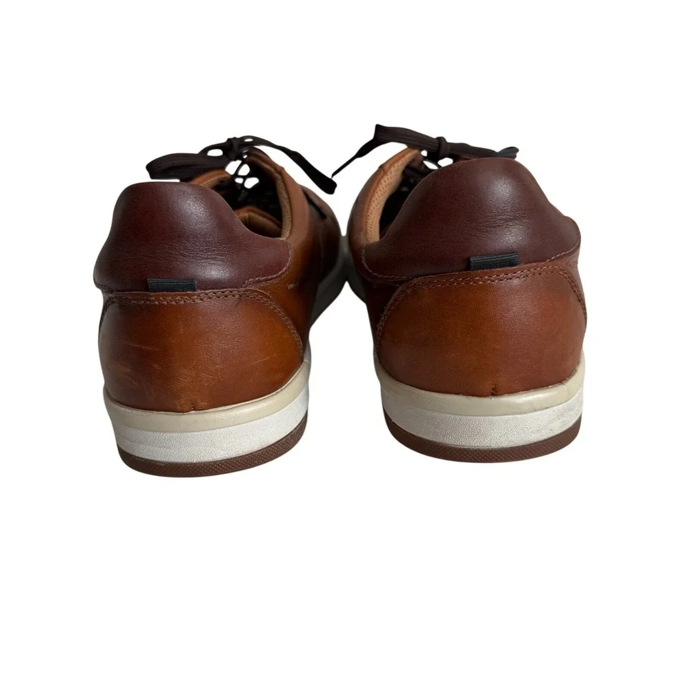 Florsheim Comfortech Mens 13W Brown Leather Lace Up Sneakers 14307-221
